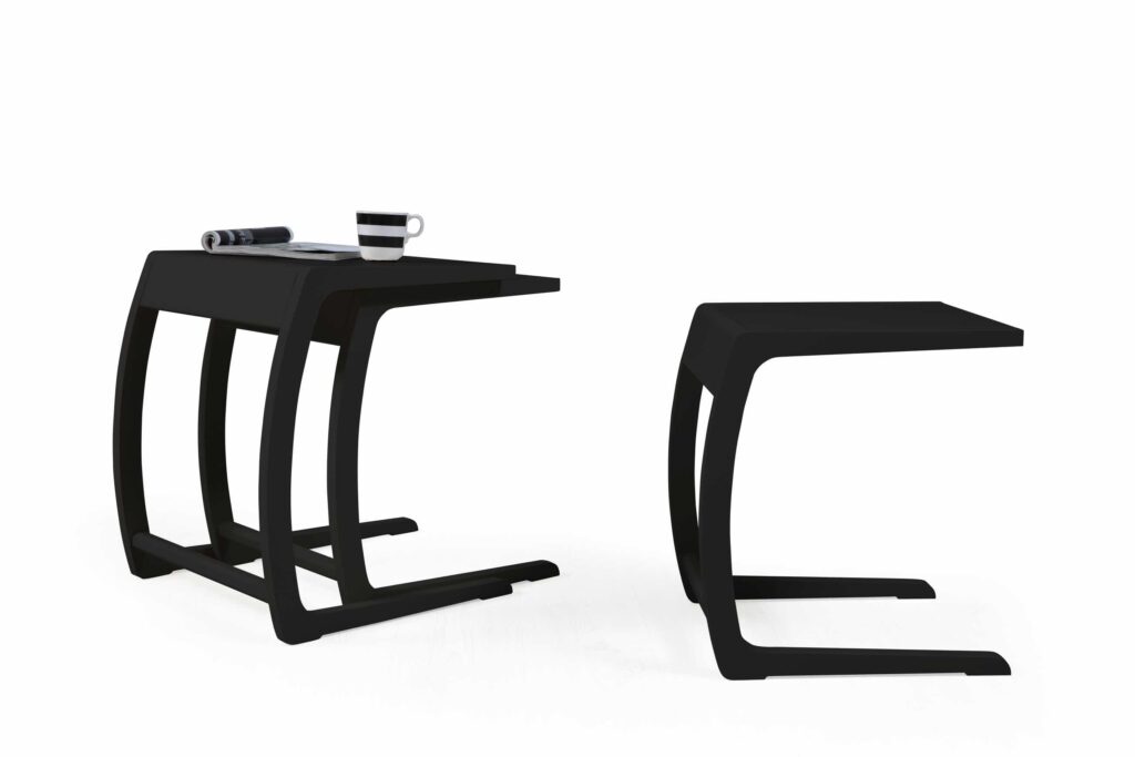 Prada Zigon Sehpa (Siyah)