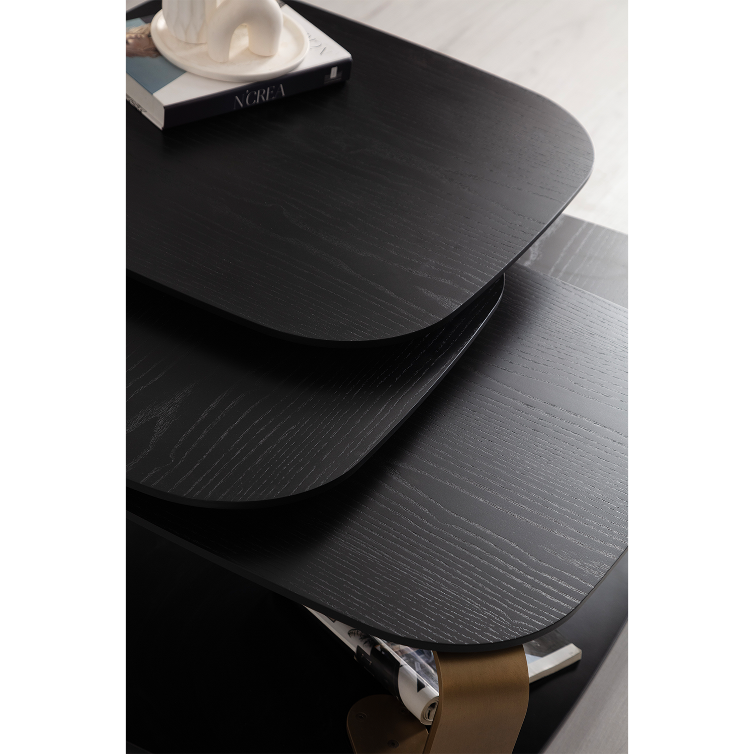 Bentley Black Center Table – Orta Sehpa – Siyah