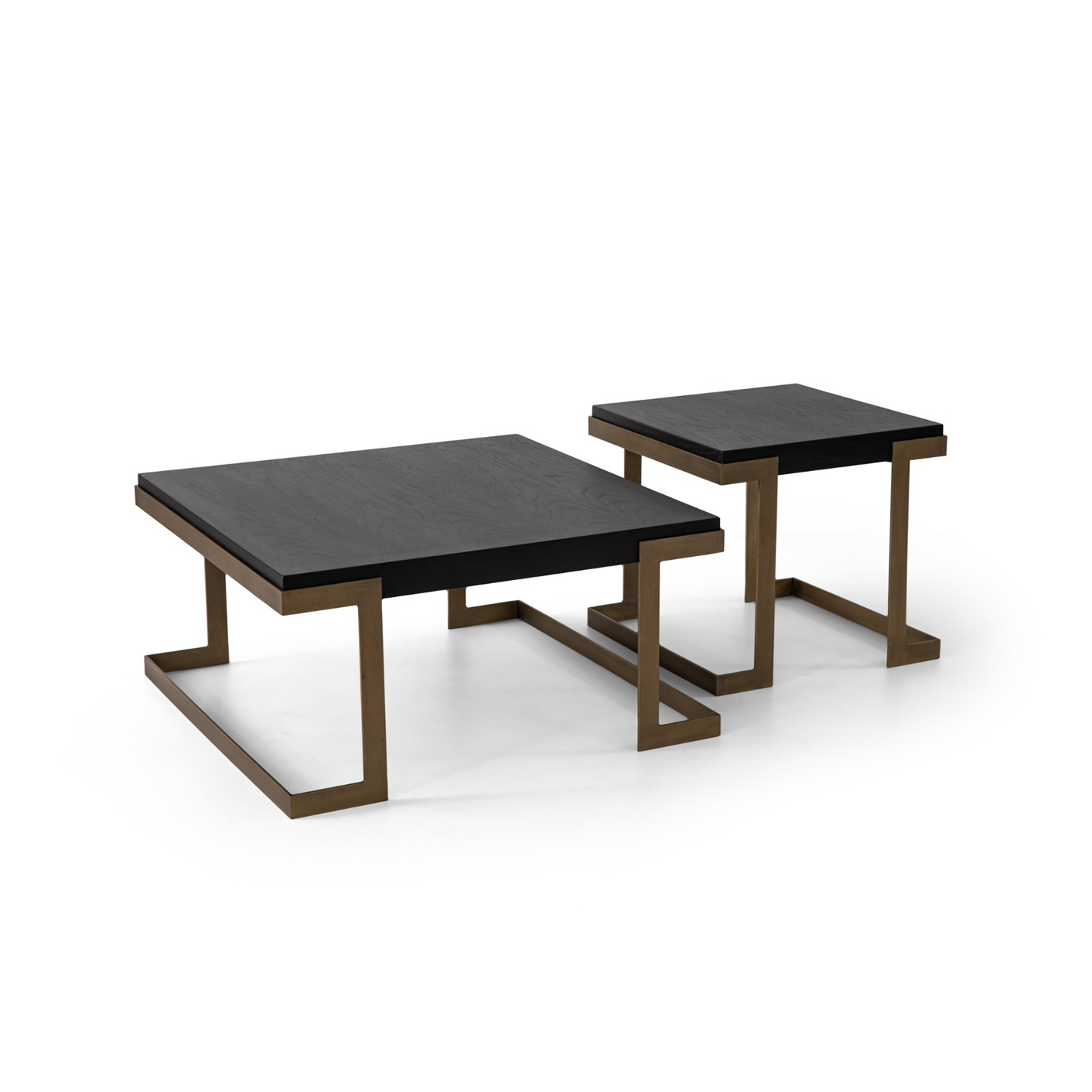 Bogota Orta Sehpa Seti 2’li Set Siyah