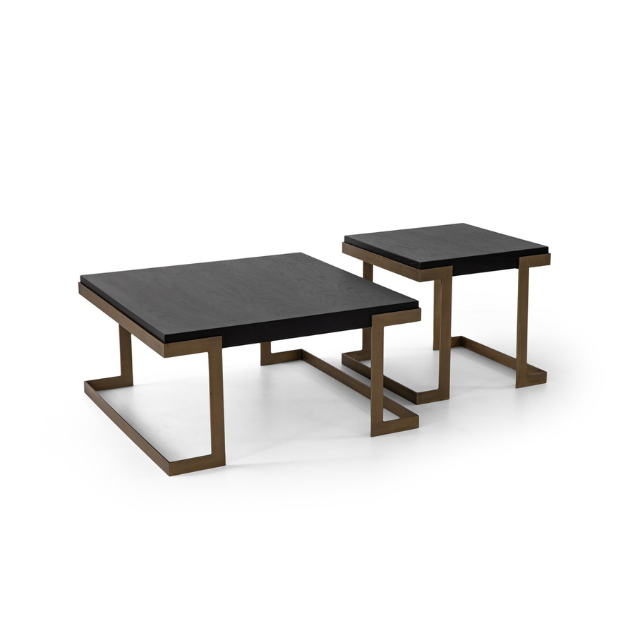 Bogota Orta Sehpa Seti – 2’li Set –Siyah