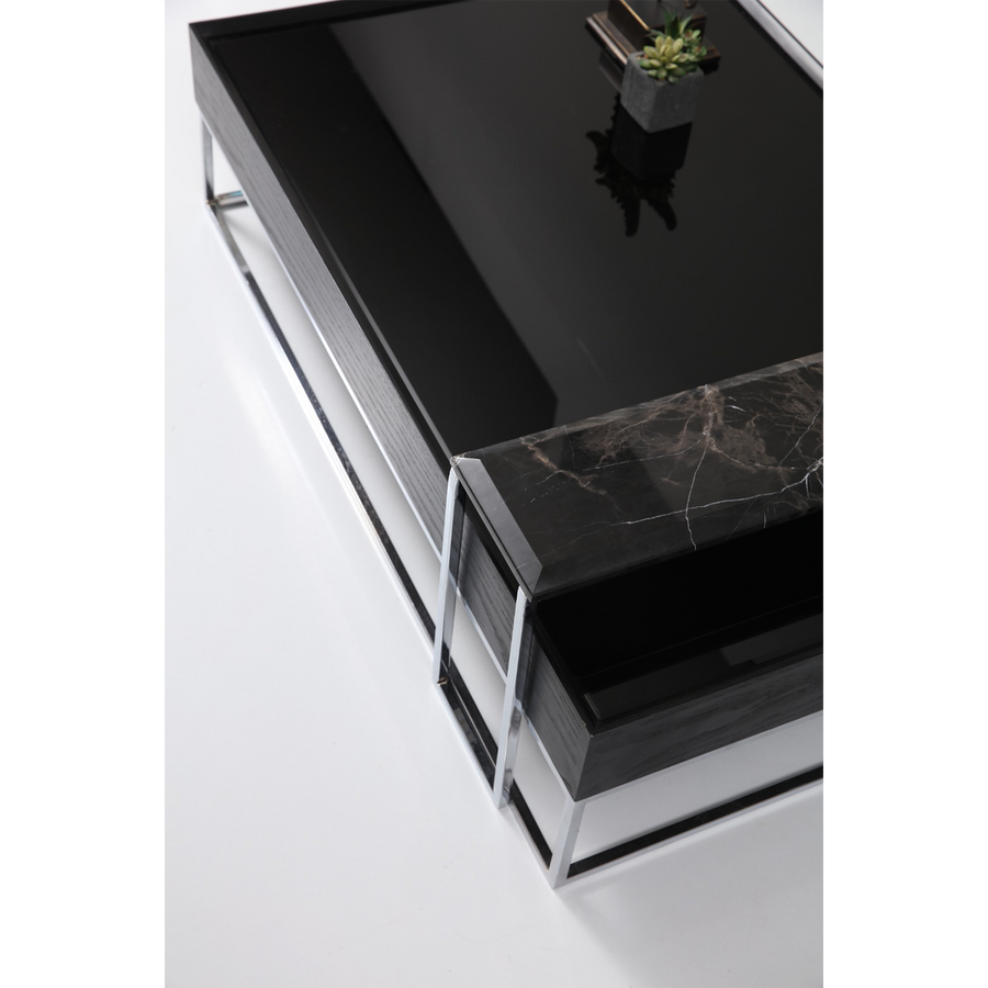 Crown Siyah Orta Sehpa