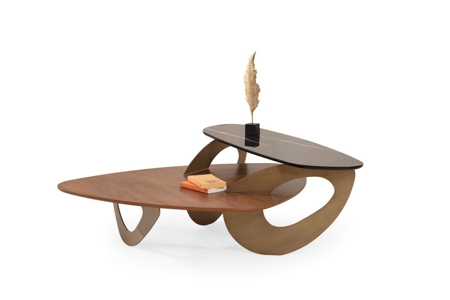 Solid Orta Sehpa Pirinç