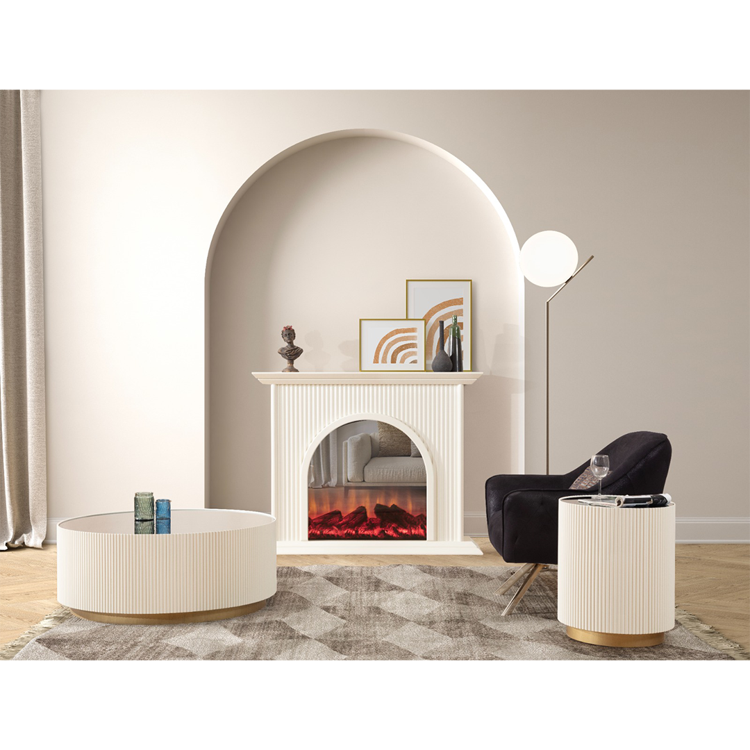 Olivia Şömine Beyaz