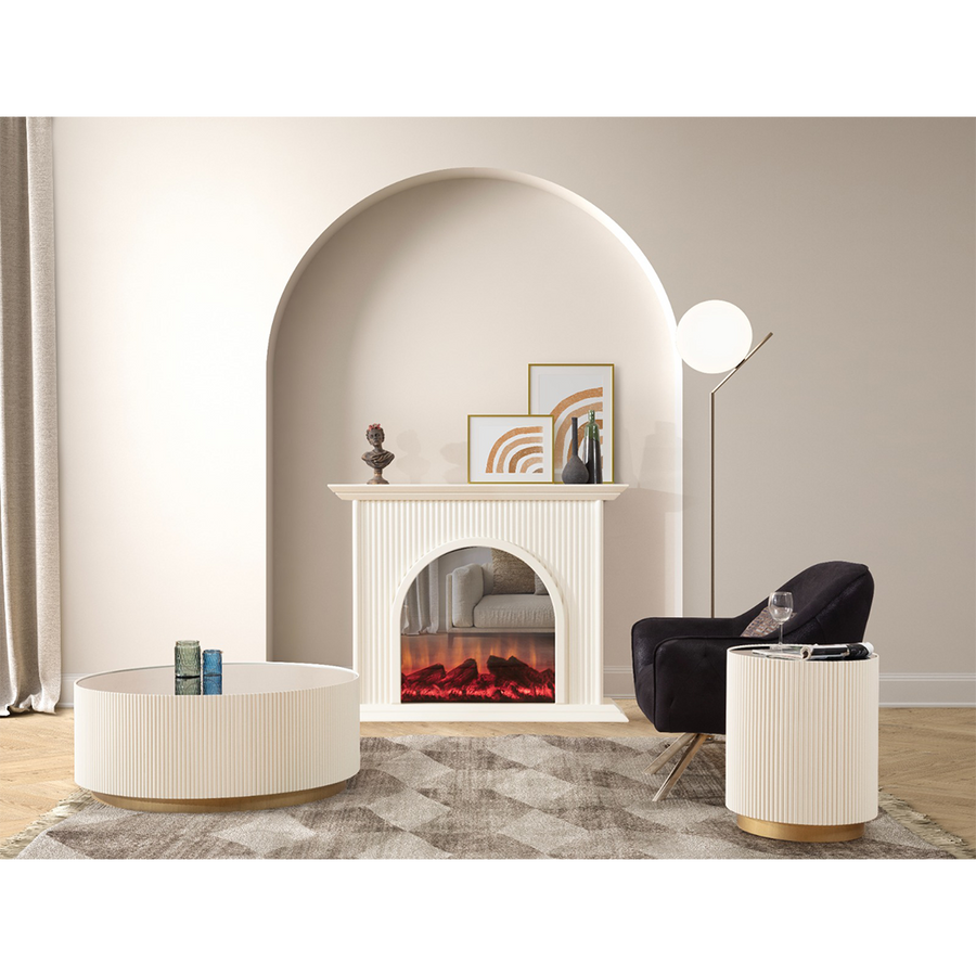 Olivia Şömine Beyaz