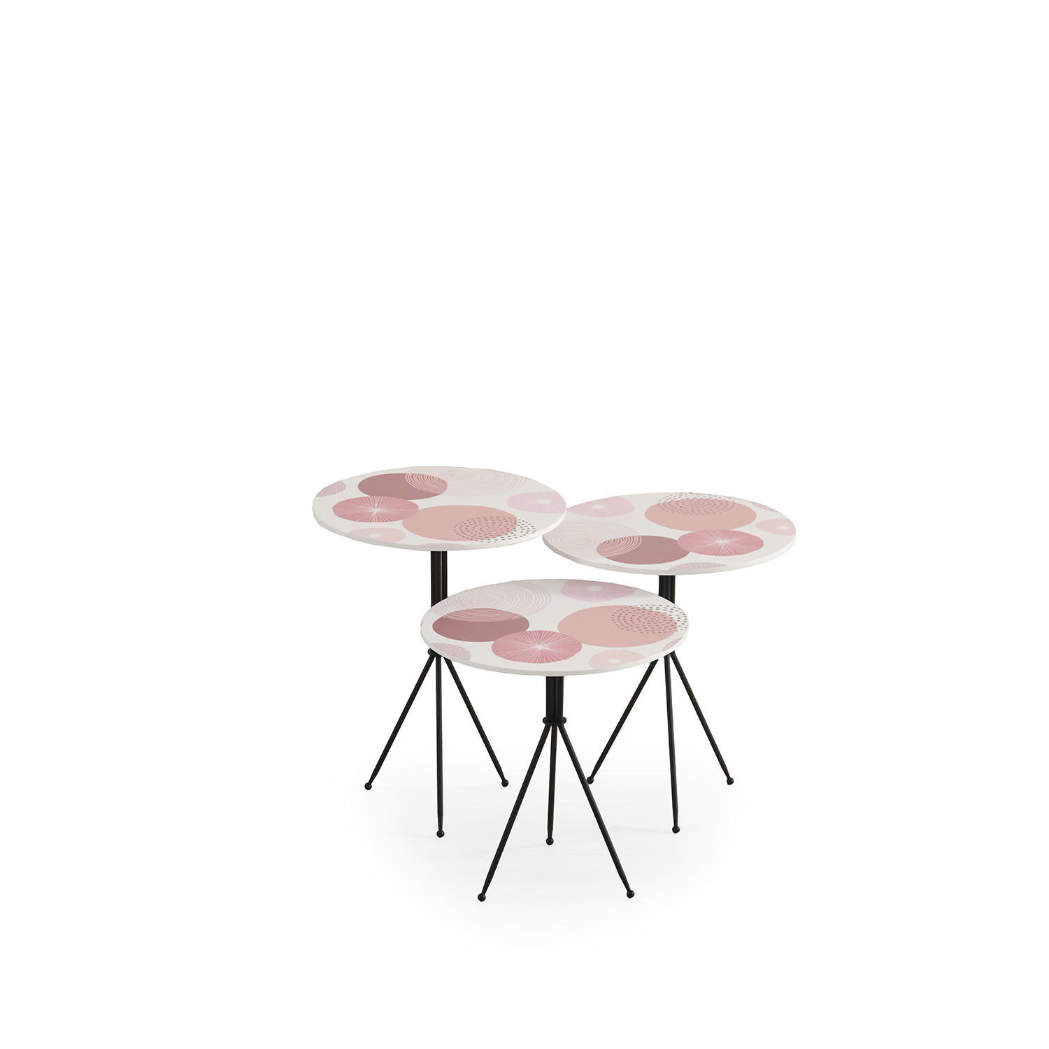 Aura Zigon Sehpa – 3’lü Set