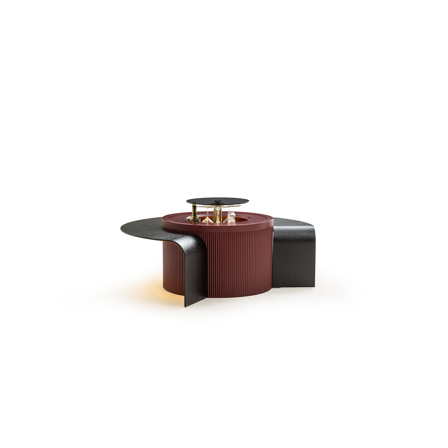 Barista Orta Sehpa Bordo