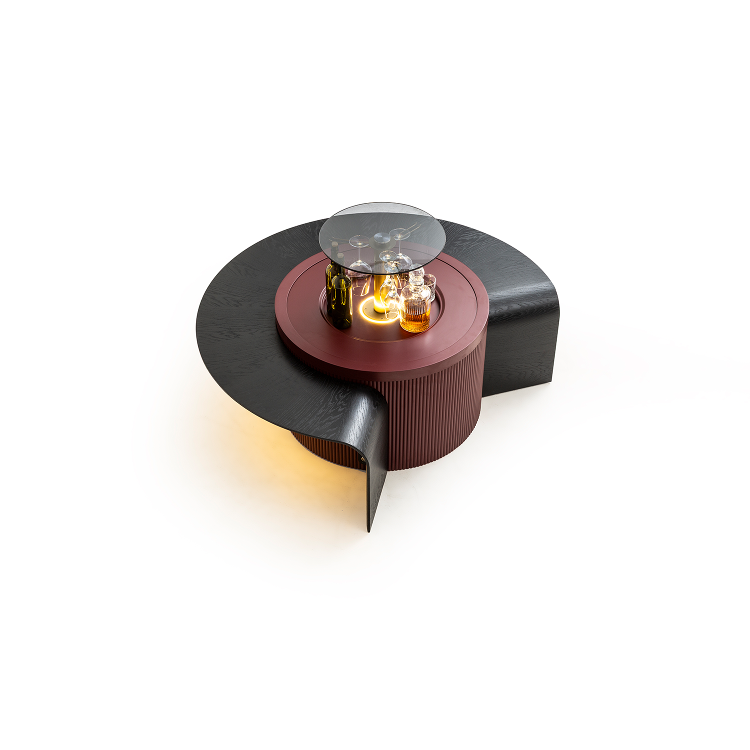 Barista Orta Sehpa Bordo