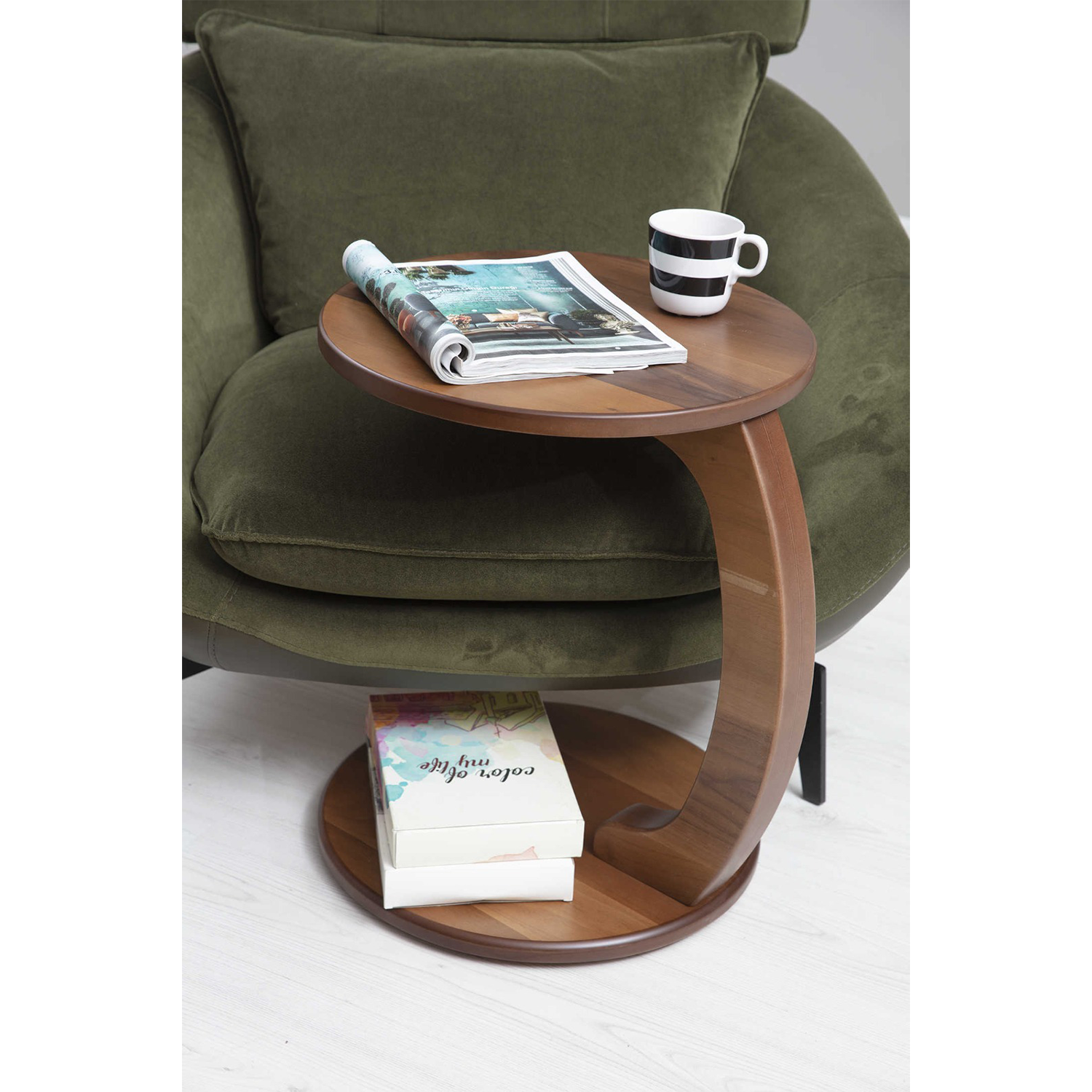 C Sehpa Servis Ceviz