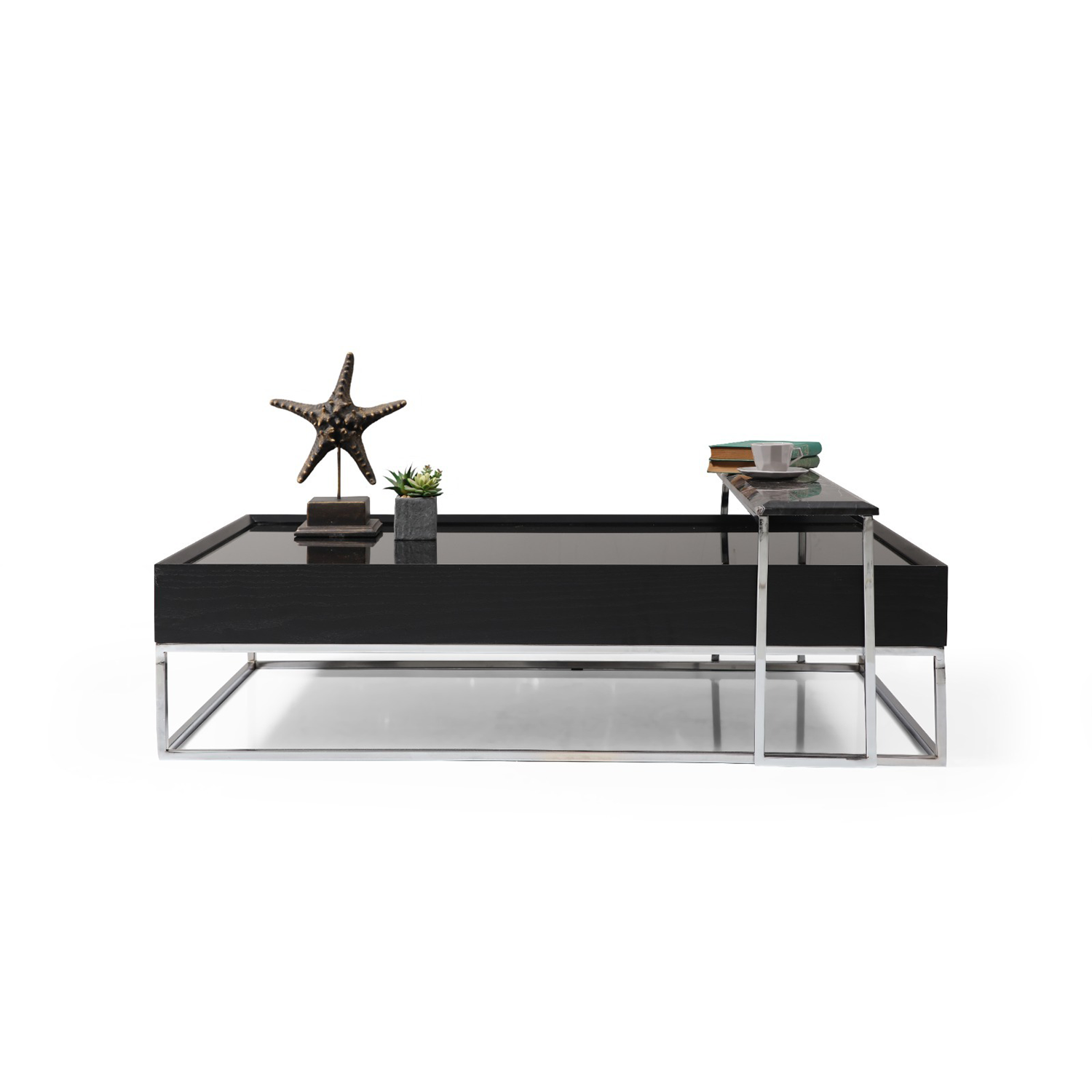 Crown Siyah Orta Sehpa