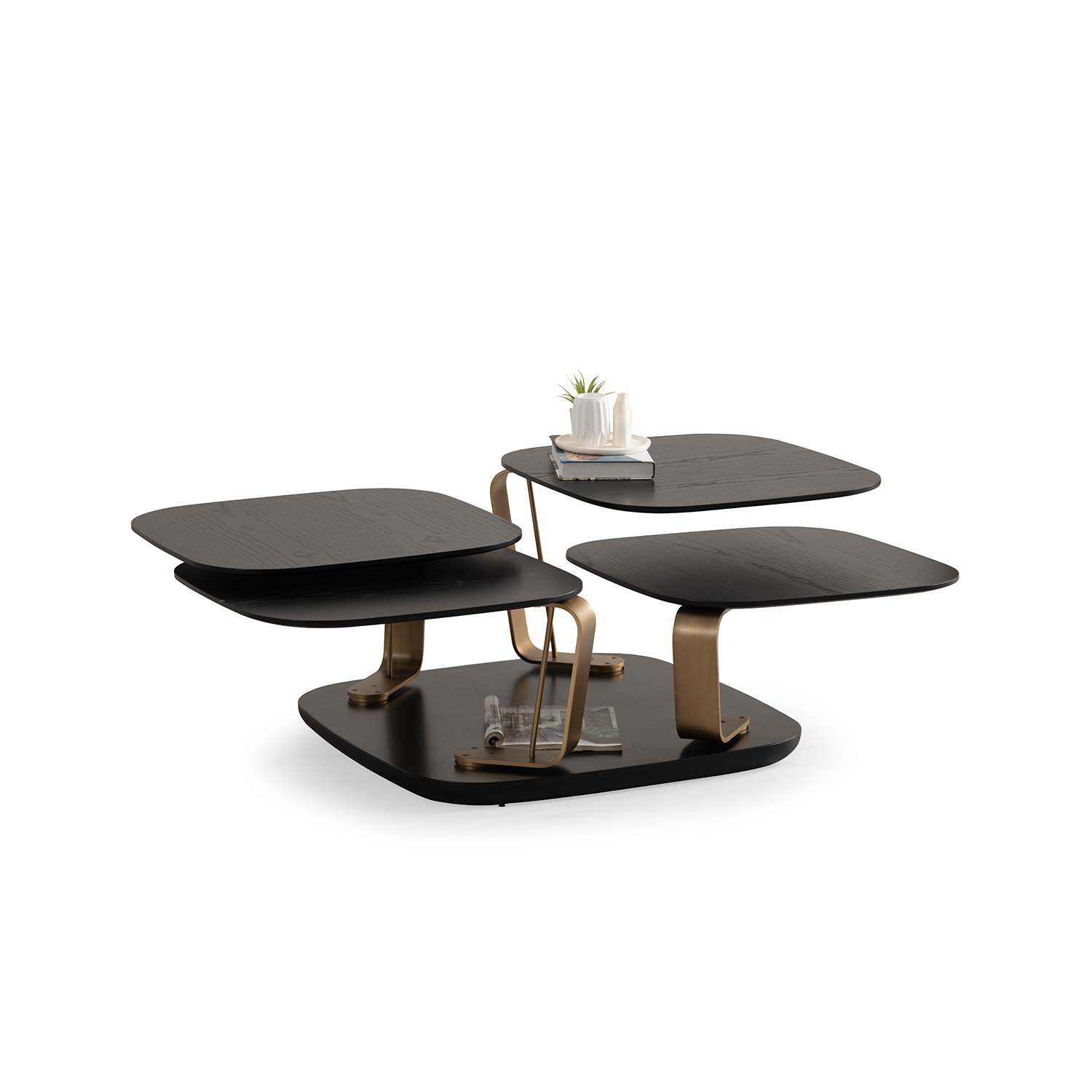 Bentley Black Center Table – Orta Sehpa – Siyah