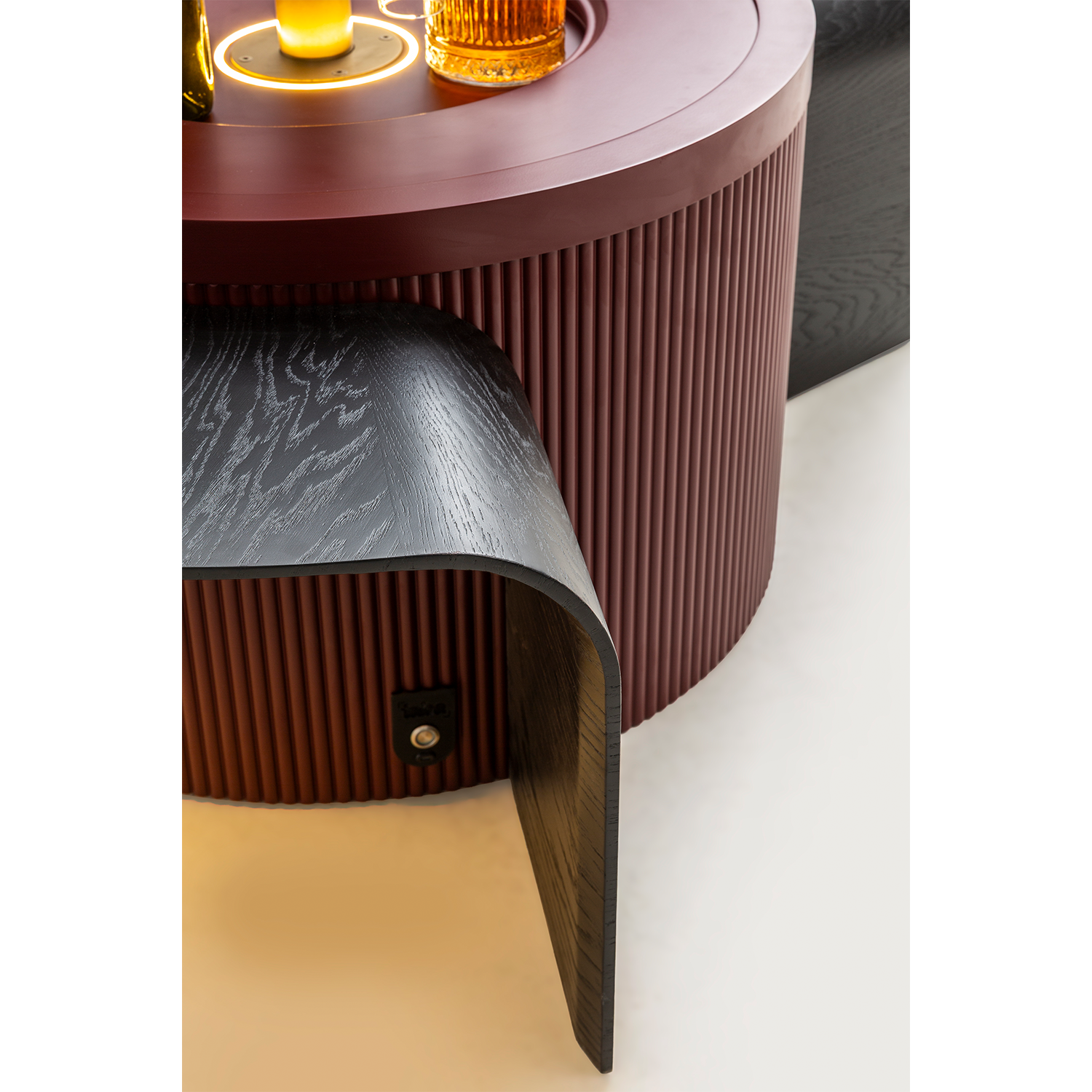 Barista Orta Sehpa Bordo