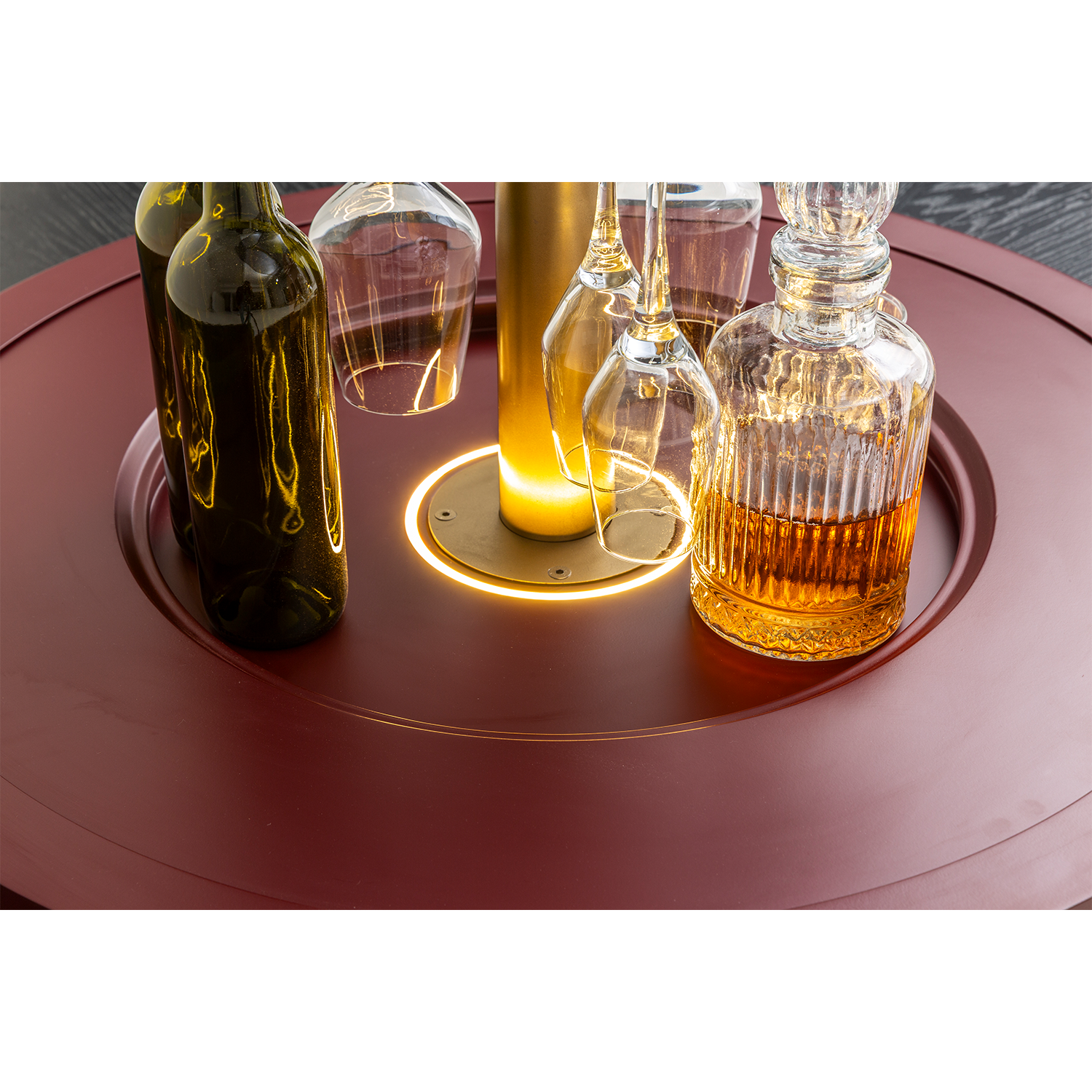 Barista Orta Sehpa Bordo