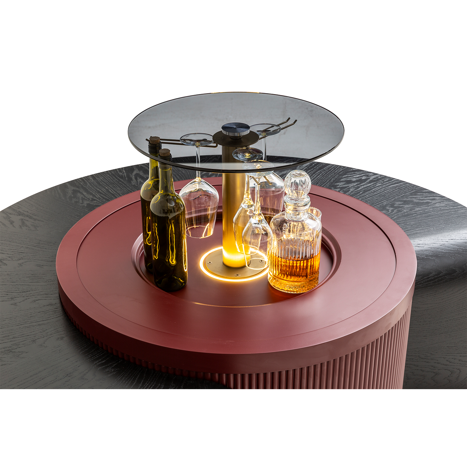 Barista Orta Sehpa Bordo