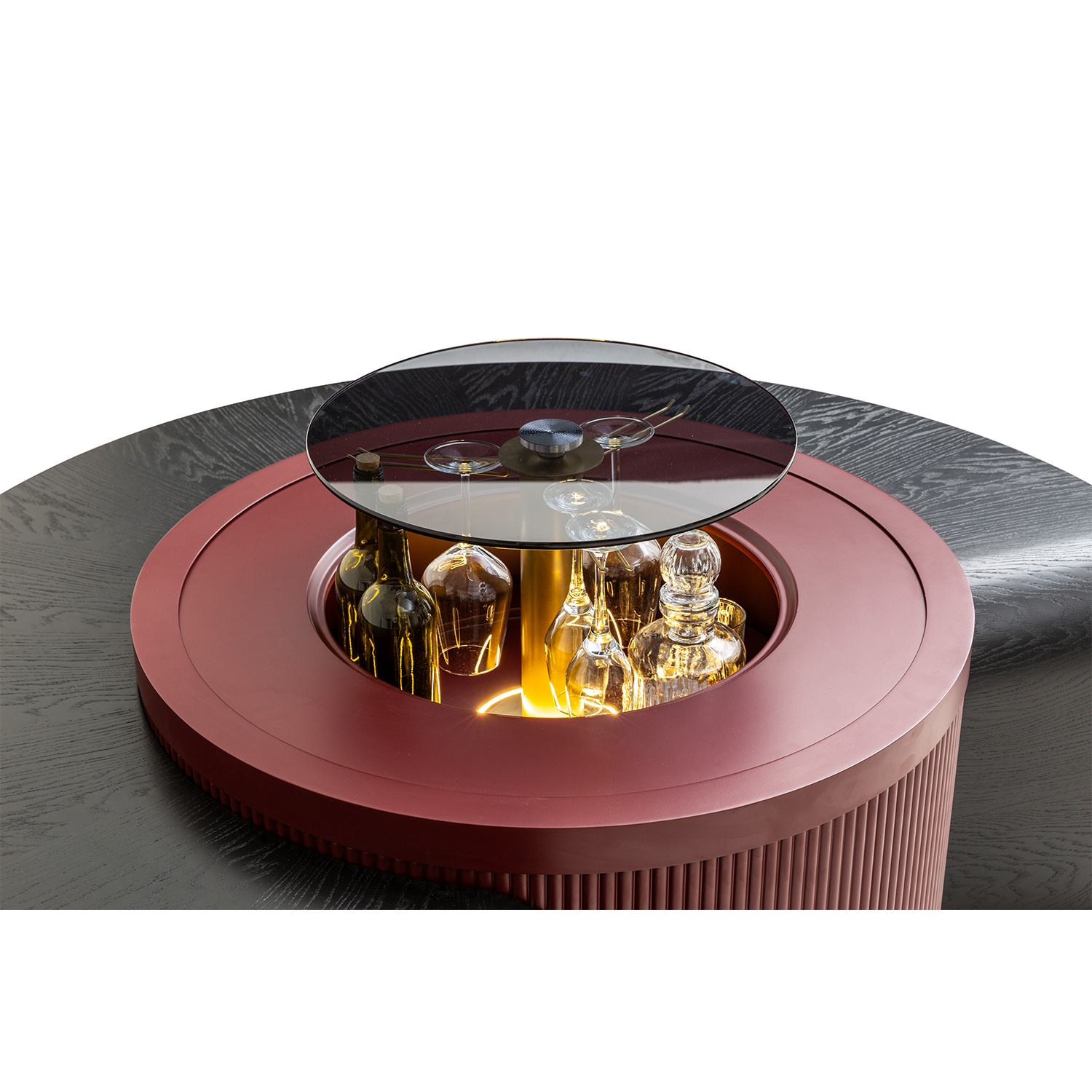 Barista Orta Sehpa Bordo