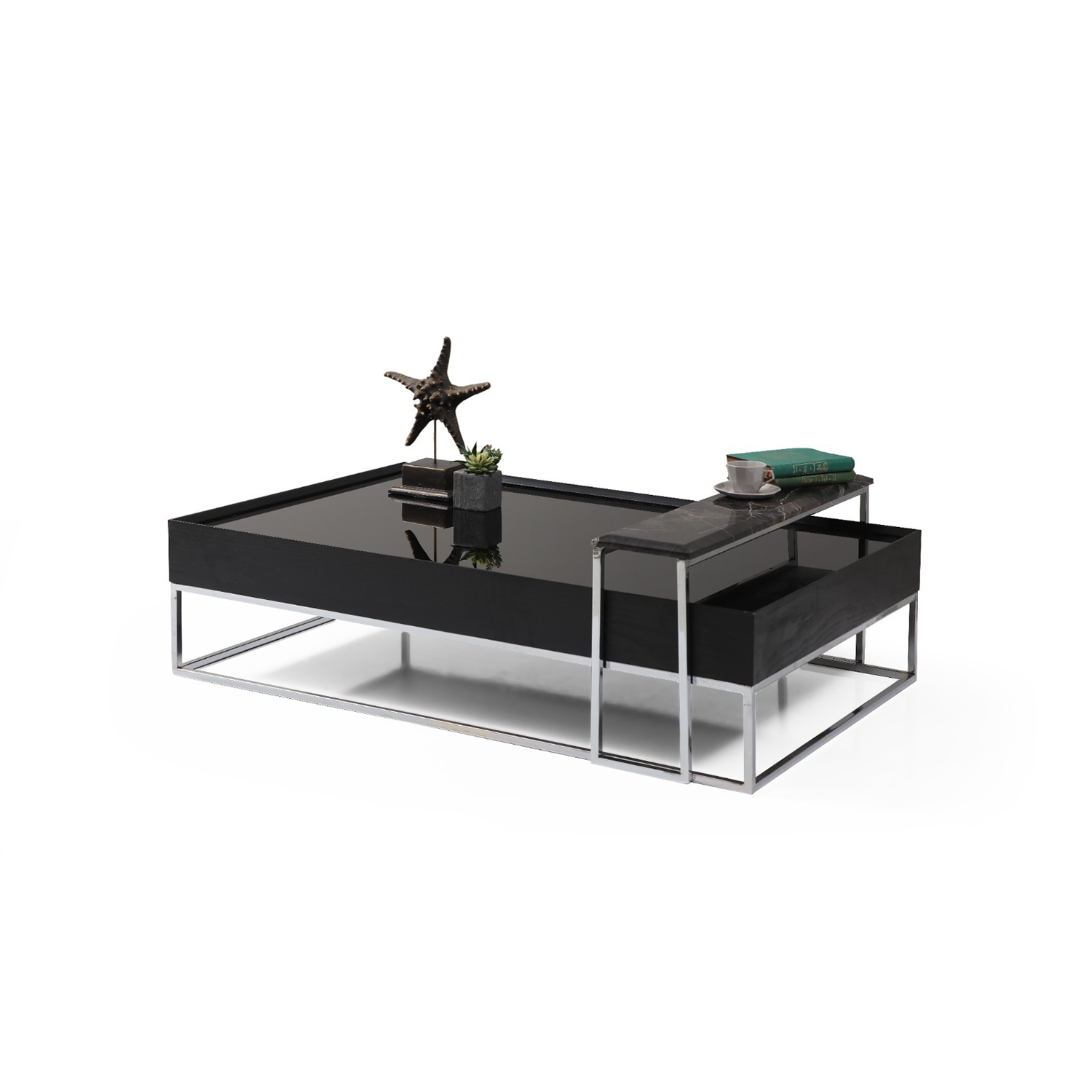 Crown Siyah Orta Sehpa