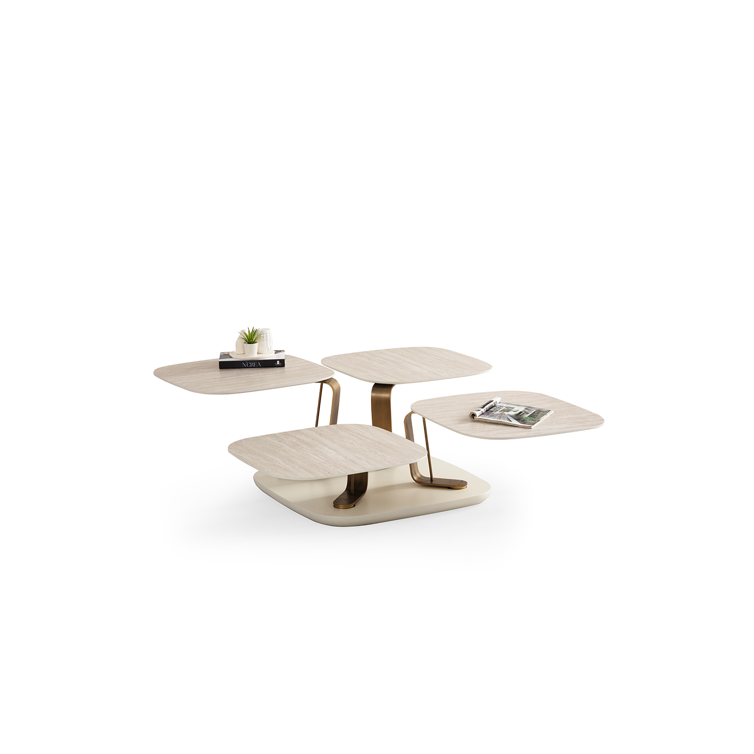 Bentley Traverten Center Table – Orta Sehpa – Traverten Kaplama