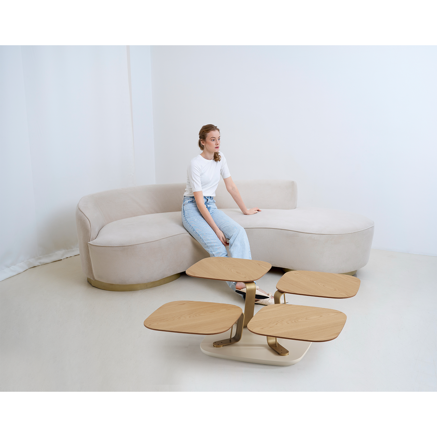 Bentley Oak Center Table – Orta Sehpa – Meşe