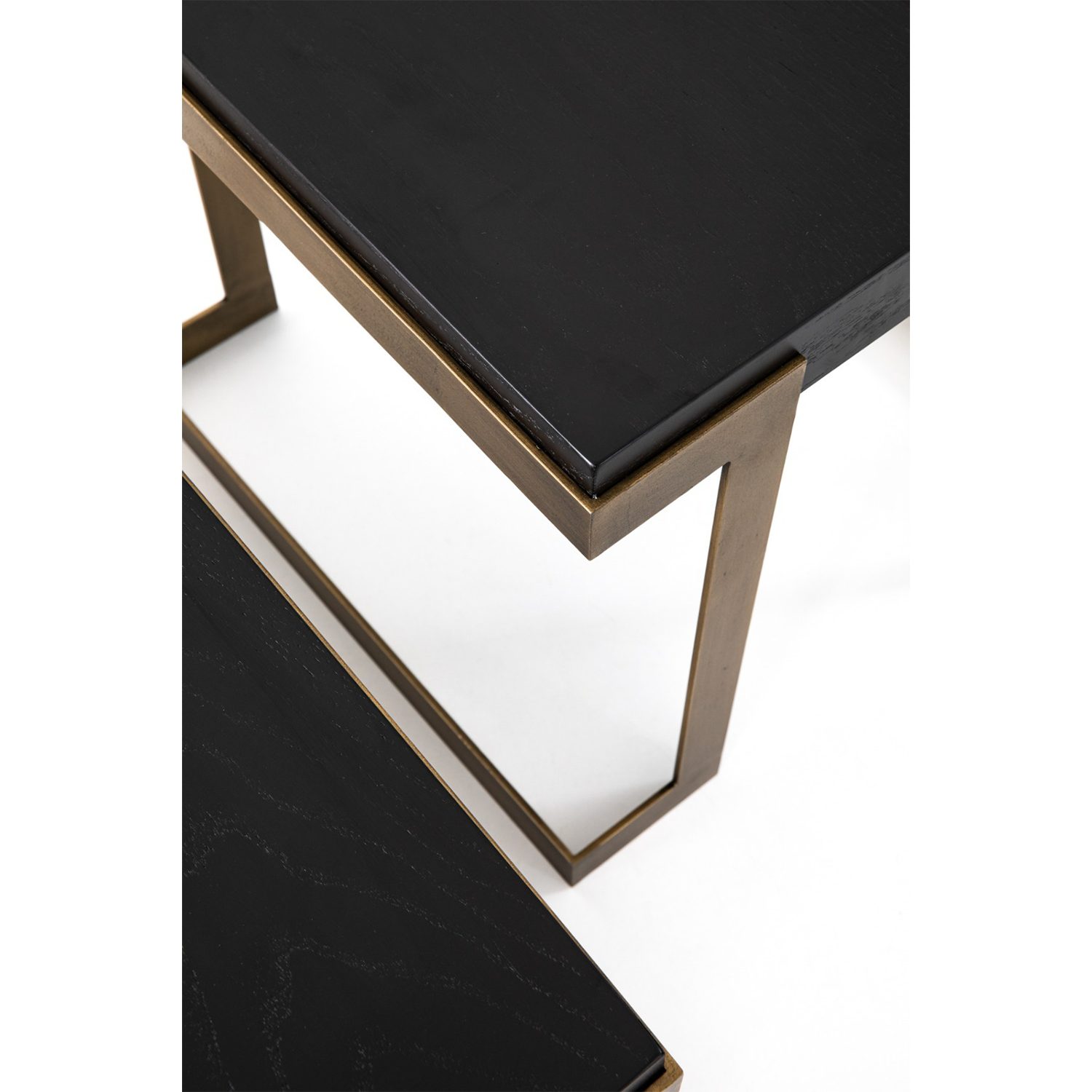 Bogota Orta Sehpa Seti 2’li Set Siyah