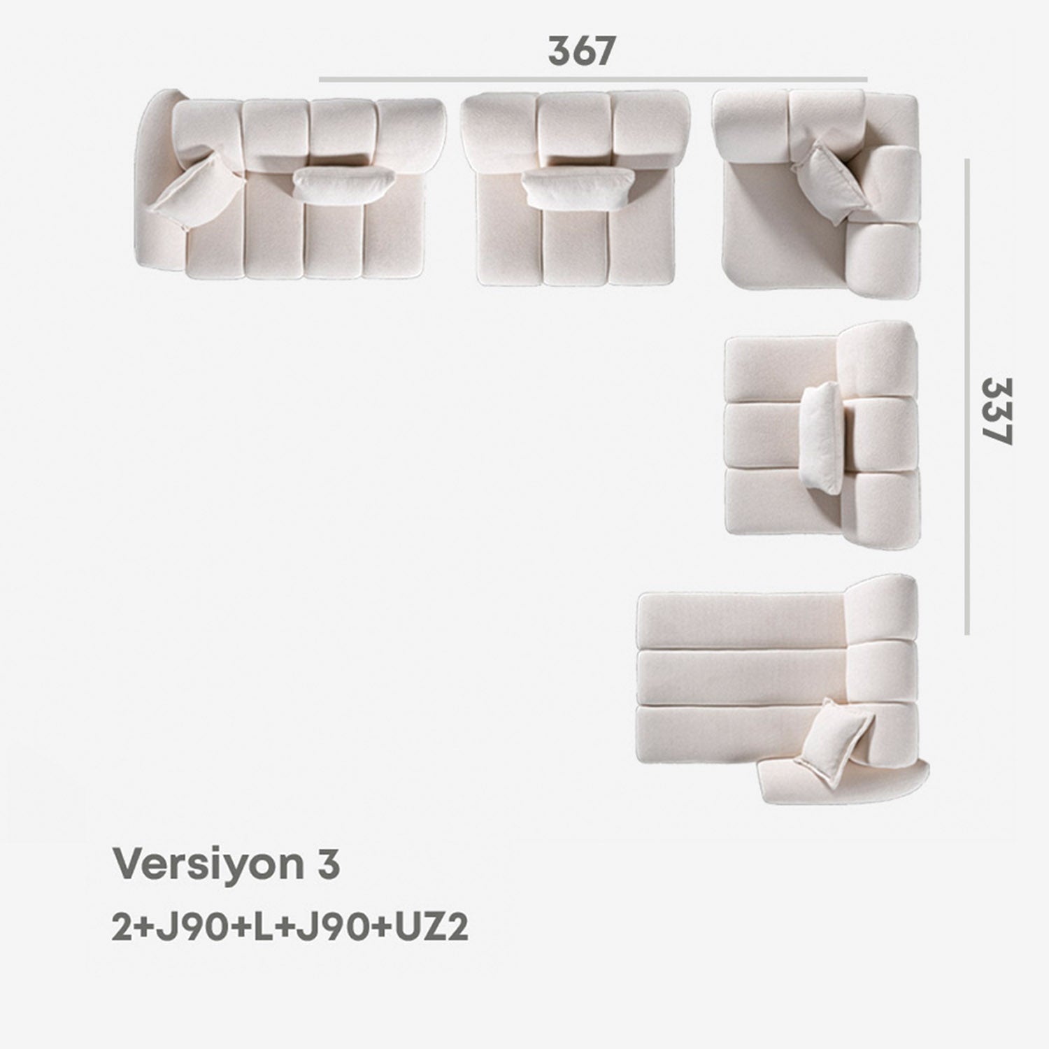 Orlando Puzzle Köşe Takımı