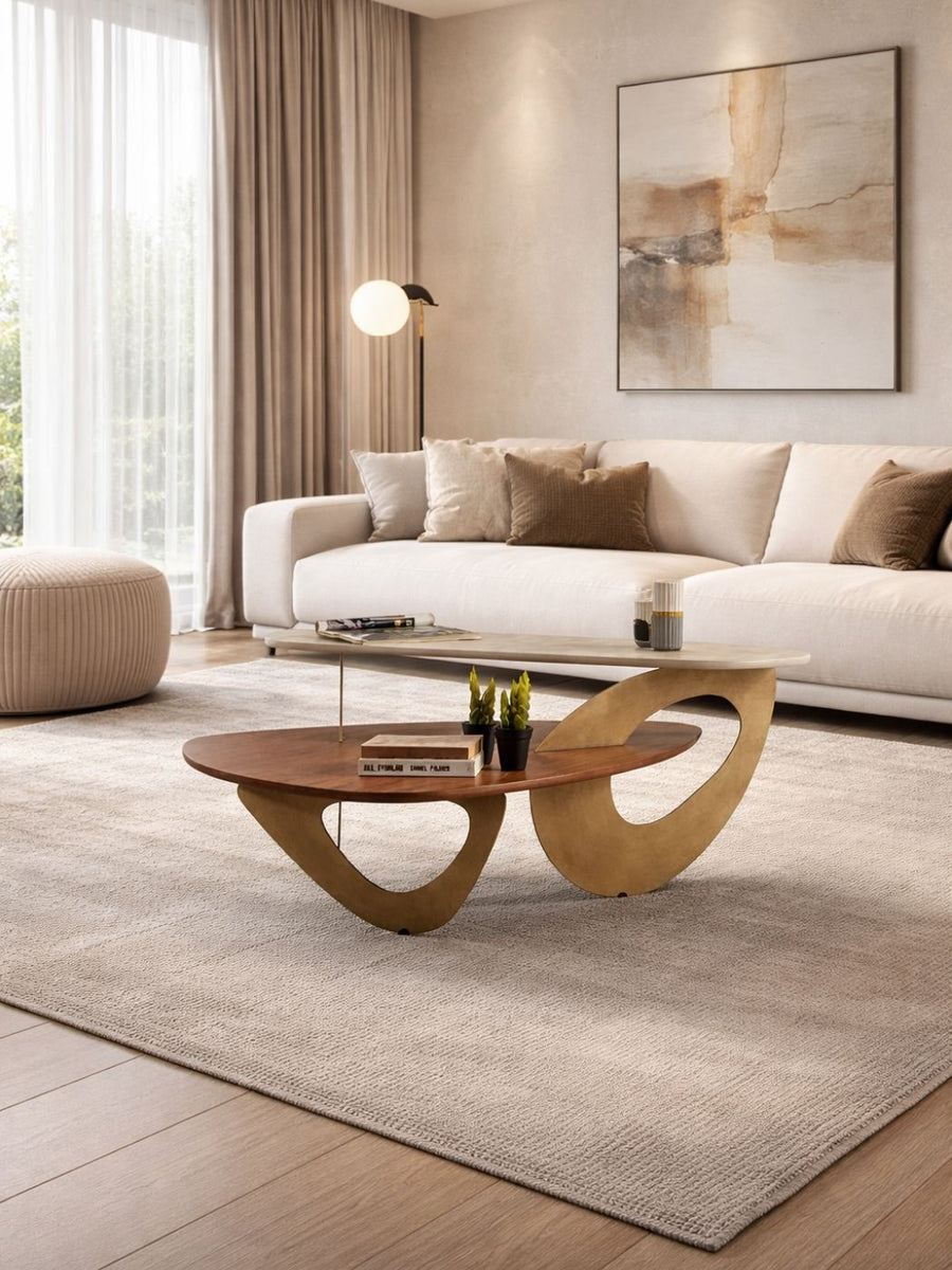 Solid Orta Sehpa Traverten