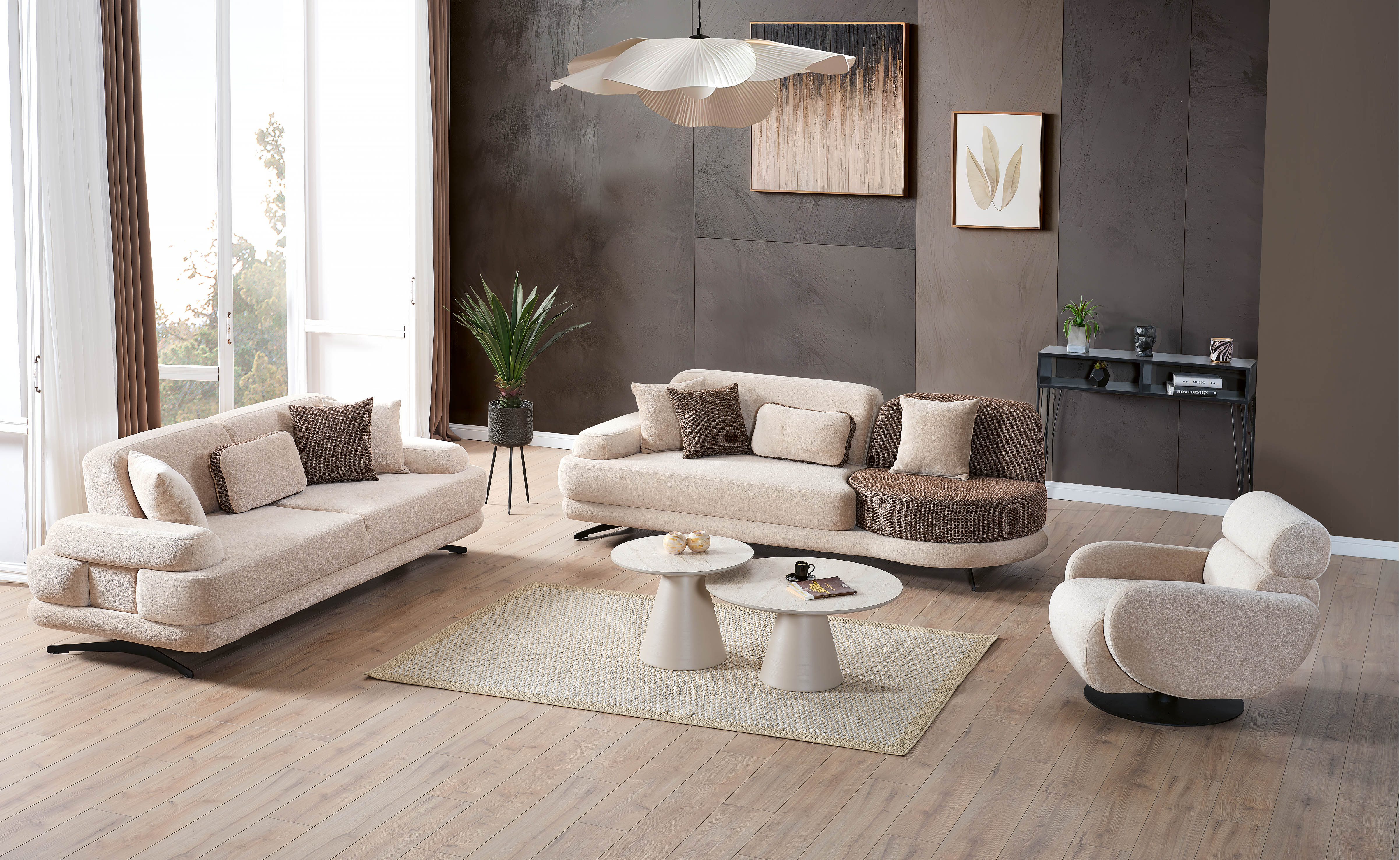 Rocco Koltuk Takımı – Modern Tasarım, Konforlu Oturum, Şık Salon Seti (4+3+1+1 / 4+3+1 / Tekli Seçenekli)