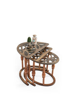 Angel Zigon Sehpa 3 Lü Camlı