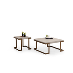 Bogota Traverten Orta Sehpa Seti 2’li Traverten