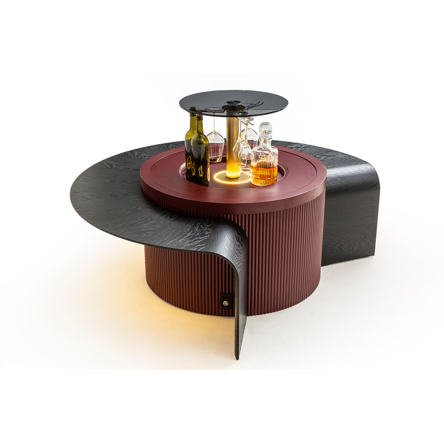 Barista Orta Sehpa Bordo