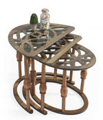 Angel Zigon Sehpa 3 Lü Camlı