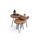 Kütük Zigon Sehpa Ceviz